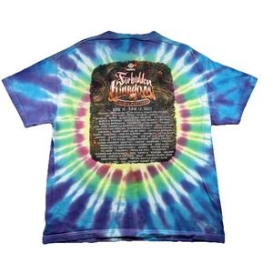 Forbidden Kingdom Shirt Mens XL Music Festival Dub Step Electronic Music Tie Dye